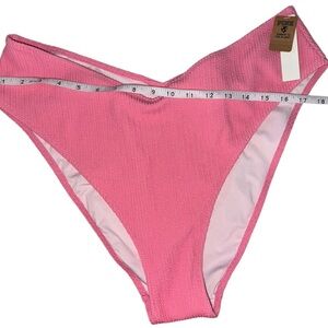 Victoria’s Secret PINK Textured High Cut Bikini Bottoms XXL | Hot Pink